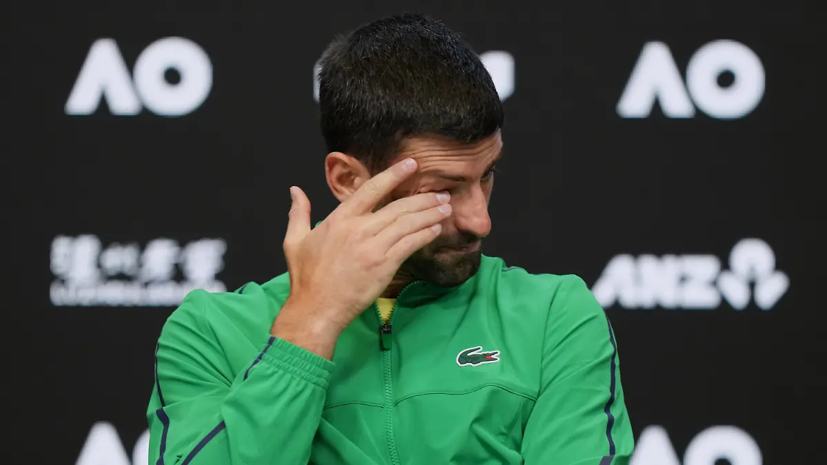 Novak-Djokovic-of-Serbia-reacts-during-a-press-conference-following-his-loss-to-Carlos-Alcaraz-of-Spain-in-the-men-s-singles-final-at-the-Australian-Open-tennis-championship-in-Melbourne-Australia-Sunday-Feb-1-2026
