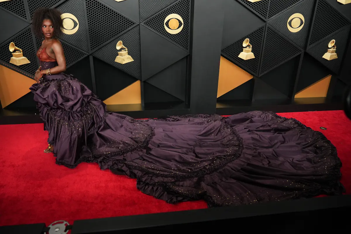 Doechii-arrives-at-the-68th-annual-Grammy-Awards-on-Sunday-Feb-1-2026-in-Los-Angeles