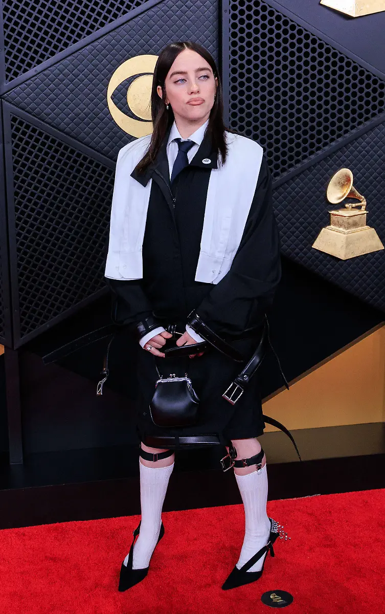 February-1-2026-Los-Angeles-California-USA-Billie-Eilish-on-the-red-carpet-of-the-68th-Annual-Grammy-Awards-on-Sunday-February-1-2026-at-Crypto-com-Arena-in-Los-Angeles-California