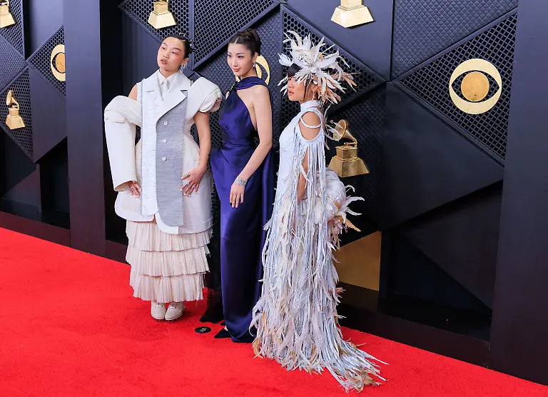 February-1-2026-Los-Angeles-California-USA-Audrey-Nuna-EJAE-and-Rei-Ami-on-the-red-carpet-of-the-68th-Annual-Grammy-Awards-on-Sunday-February-1-2026-at-Crypto-com-Arena-in-Los-Angeles-California