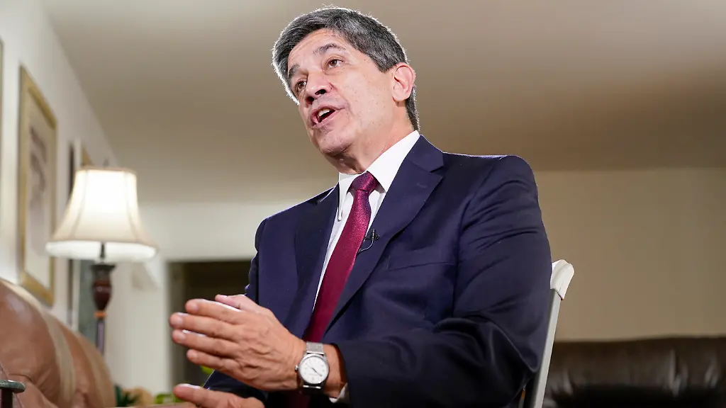 Cuban-Deputy-Foreign-Minister-Carlos-Fernandez-de-Cossio-is-interviewed-by-The-Associated-Press-on-Friday-April-22-2022-in-Washington-Cuba-and-the-United-States-took-a-tentative-step-toward-unthawing-relations-and-resuming-joint-efforts-to-address-irregular-migration-the-senior-Cuban-official-said-following-the-highest-level-talks-between-the-two-countries-in-four-years