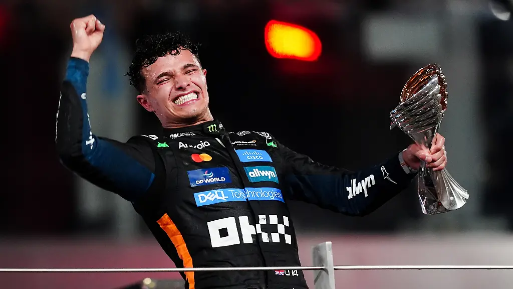 Christmas-Sport-Package-2025-File-photo-dated-07-12-2025-of-Lando-Norris-celebrating-winning-the-Formula-One-world-championship-The-Formula-One-season-went-down-to-the-wire-in-Abu-Dhabi-where-Lando-Norris-became-Britain-s-11th-world-champion-holding-off-Max-Verstappen-s-late-charge-to-win-by-only-two-points-Issue-date-Thursday-December-11-2025-Photo-credit-should-read-David-Davies-PA-Wire