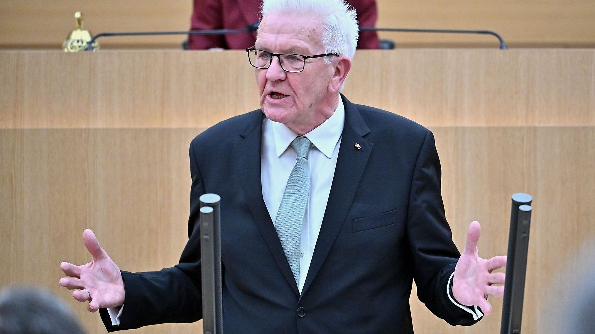 Nach 46 Jahren: Kretschmann hält letzte Rede im Landtag