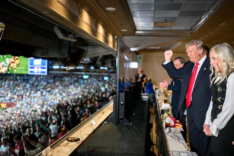 President-Donald-Trump-attends-an-NFL-game-between-the-Washington-Commanders-and-Detroit-Lions-at-Northwest-Stadium-in-Landover-Maryland-Sunday-November-9-2025