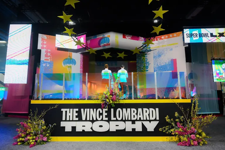 SAN-FRANCISCO-CALIFORNIA-FEBRUARY-3-Vince-Lombardi-Trophy-is-on-display-as-fans-visit-Moscone-Center-for-Super-Bowl-Experience-and-fun-activities-in-San-Francisco-California-United-States-on-February-3-2026
