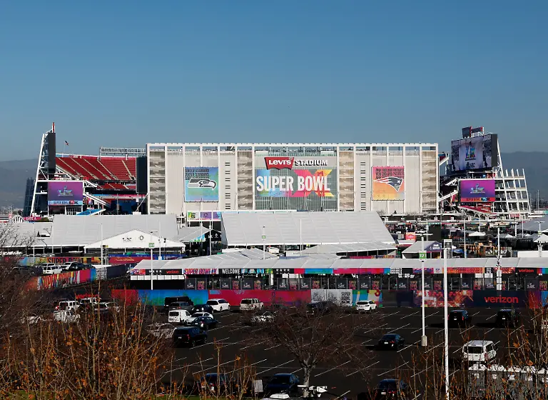 The-Super-Bowl-logo-is-displayed-at-Levi-s-Stadium-site-of-Super-Bowl-LX-in-Santa-Clara-California-on-Wednesday-February-4-2026-The-New-England-Patriots-will-play-the-Seattle-Seahawks-in-Super-Bowl-LX-at-Levi-s-Stadium-in-Santa-Clara-on-Sunday-February-8-2026