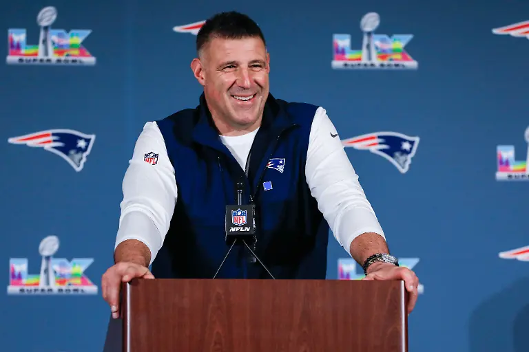 Seattle-Seahawks-v-New-England-Patriots-Super-Bowl-LX-Previews-Wednesday-February-4th-New-England-Patriots-Head-Coach-Mike-Vrabel-during-a-press-conference-in-San-Jose-California-Picture-date-Wednesday-February-4-2026-Photo-credit-should-read-Kindell-Buchanan-PA-Wire-RESTRICTIONS-Use-subject-to-restrictions-Editorial-use-only-no-commercial-use-without-prior-consent-from-rights-holder