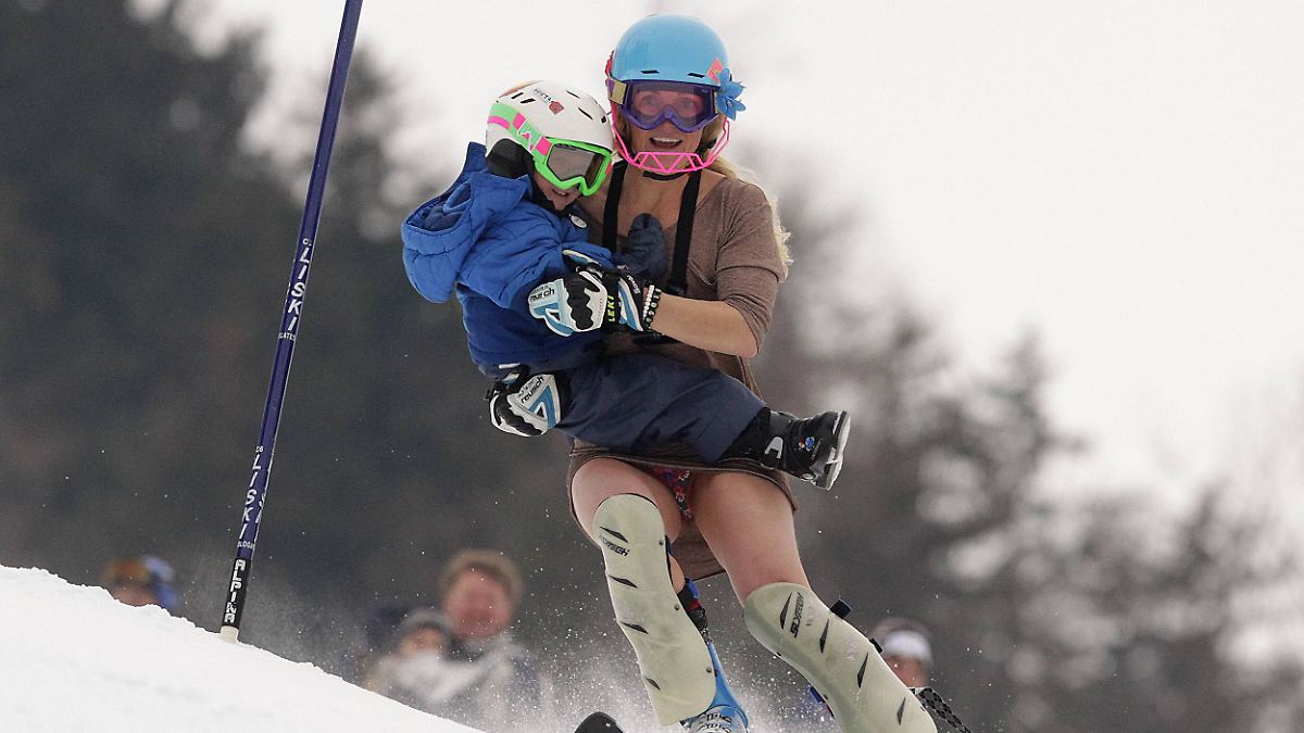 Skiing together at the Olympics: Already there as a baby, now a mother-son ...
