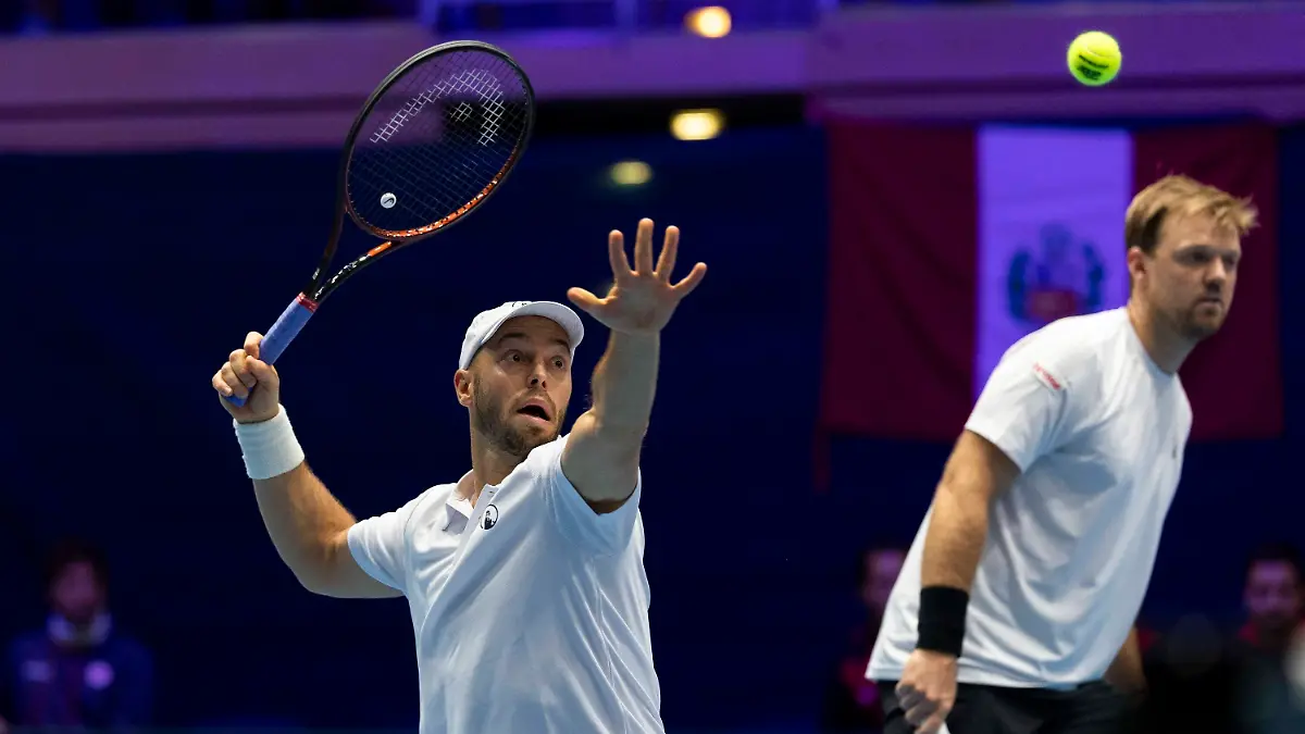 Davis-Cup-Deutschland-Peru-07-02-2026-Krawietz-und-Puetz-GER-waehrend-des-Davis-Cup-Davis-Cup-Deutschland-Peru-im-CASTELLO-am-February-7-2026-in-Duesseldorf-Germany