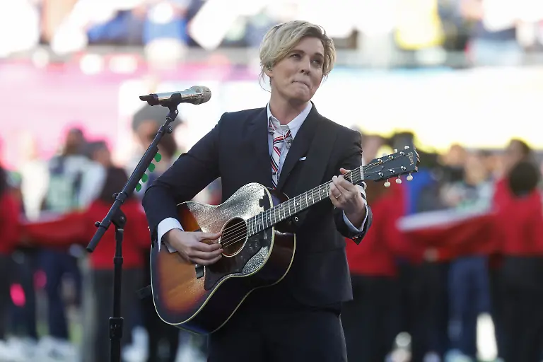 Brandi-Carlile-performs-America-The-Beautiful-before-the-start-of-Super-Bowl-LX-at-at-Levi-s-Stadium-in-Santa-Clara-California-on-Sunday-February-8-2026