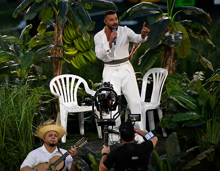 Bad-Bunny-Super-Bowl-halftime-show-with-Ricky-Martin-Puerto-Rican-singer-songwriter-and-actor-during-the-NFL-Super-Bowl-60-LX-football-game-between-the-New-England-Patriots-and-the-Seattle-Seahawks-in-Santa-Clara-CA-on-Feb-8-2026-Charles-Baus-CSM