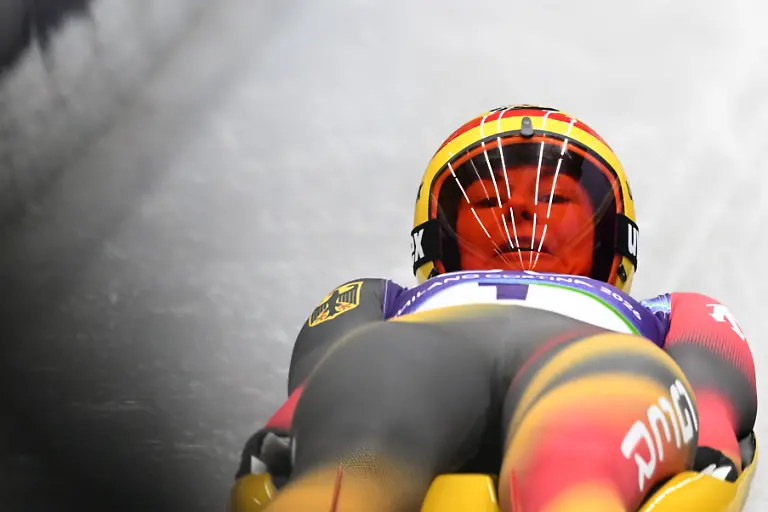 Olympia-Olympische-Winterspiele-Mailand-Cortina-2026-Rodeln-Vorkampf-Einsitzer-Frauen-Durchgang-1-im-Cortina-Sliding-Centre-Julia-Taubitz-Deutschland-in-Aktion