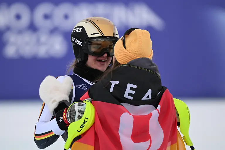 Kira-Weidle-Winkelmann-and-Emma-Aicher-from-Germany-participate-in-the-Winter-Olympic-Games-at-the-Tofane-Alpine-Skiing-Centre-in-Cortina-Italy-on-February-10-2026