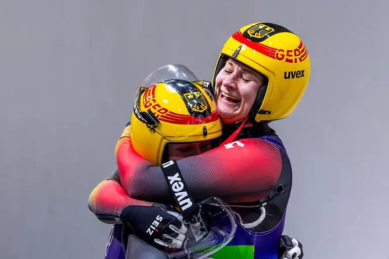 EITBERGER-Dayana-und-MATSCHINA-Magdalena-Team-GER-Frauen-Rodeln-Doppelsitzer-2-Platz-Olympics-Olympische-Winterspiele-2026-Mailand-Cortina-06-22-Februar-2026-in-Italien-am-11-02