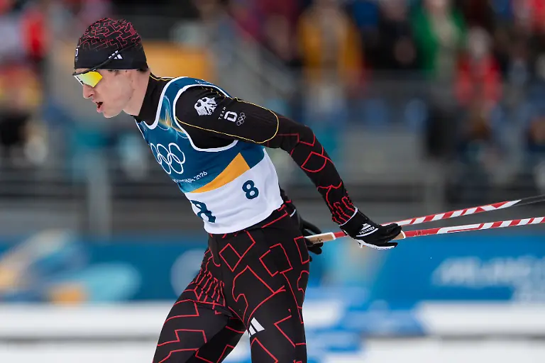 11th-February-2026-Val-di-Fiemme-Italy-2026-Winter-Olympic-Games-Day-Six-Olympic-Games-nordic-combined-normal-hill-Vinzenz-Geiger-GER