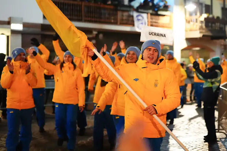 Milano-Cortina-2026-Winter-Olympics-Opening-Ceremony-Ukraine-s-Vladyslav-Heraskevych-during-the-Opening-Ceremony-for-the-Milano-Cortina-2026-Winter-Olympics-at-the-Cortina-d-Ampezzo-Picture-date-Friday-February-6-2026-Photo-credit-should-read-Andrew-Milligan-PA-Wire-RESTRICTIONS-Use-subject-to-restrictions-Editorial-use-only-no-commercial-use-without-prior-consent-from-rights-holder