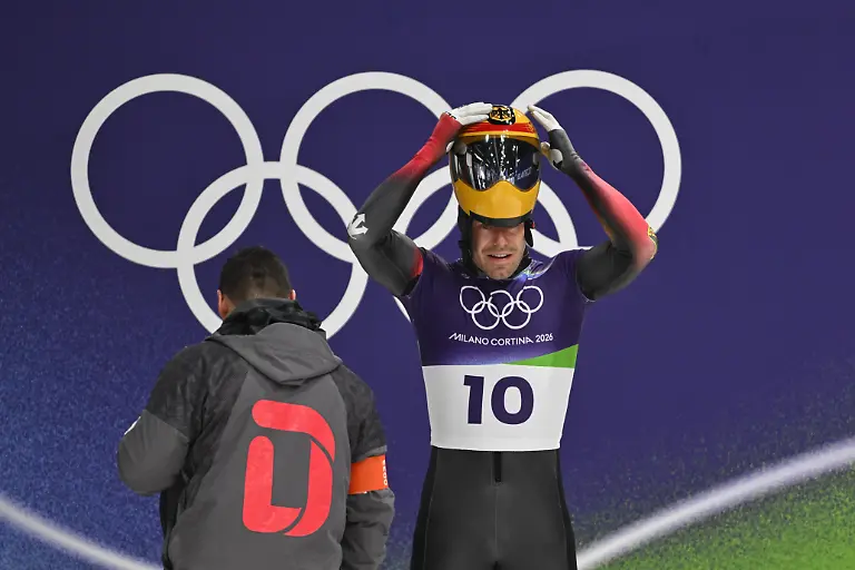 Olympia-Olympische-Winterspiele-Mailand-Cortina-2026-Skeleton-im-Cortina-Sliding-Centre-Christopher-Grotheer-Deutschland-steht-am-Start