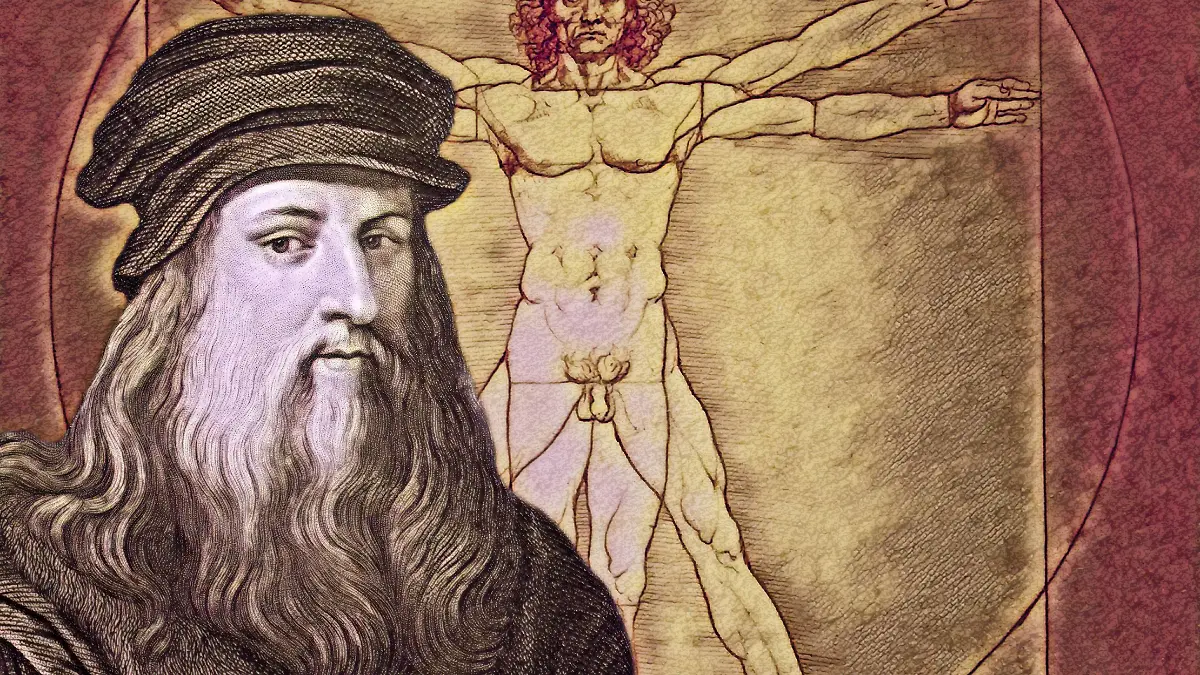 Leonardo-da-Vinci-1452-1519-italienischer-Maler-Bildhauer-Architekt-und-Ingenieur-das-Gemaelde-Der-vitruvianische-Mensch-digital-bearbeitet-Leonardo-da-Vinci-1452-1519-Italian-painter-sculptor-architect-and-engineer-the-painting-The-Vitruvian-Man-digitally-edited-Copyright-imageBROKER-Heinz-DieterxFalkens-iblhfa12771177