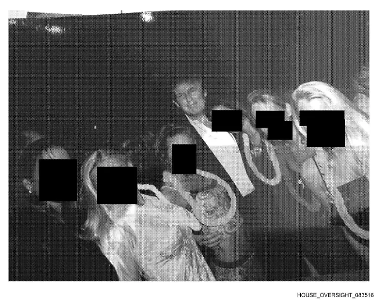 U-S-President-Donald-Trump-poses-with-unidentified-women-in-this-handout-image-from-the-estate-of-the-late-financier-and-convicted-sex-offender-Jeffrey-Epstein-released-by-Democrats-on-the-House-Oversight-Committee-in-Washington-D-C-U-S-on-December-12-2025-House-Oversight-Committee-Democrats-Handout-via-REUTERS-THIS-IMAGE-HAS-BEEN-SUPPLIED-BY-A-THIRD-PARTY-REDACTED-AREAS-FROM-SOURCE