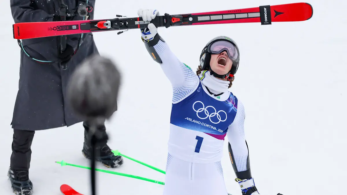 OLYMPICS-Winter-Olympic-Games-Olympische-Spiele-Olympia-OS-Milano-Cortina-2026-BORMIO-ITALY-14-FEB-26-OLYMPICS-ALPINE-SKIING-Winter-Olympic-Games-Milano-Cortina-2026-giant-slalom-men-Image-shows-the-rejoicing-of-Lucas-Pinheiro-Braathen-BRA