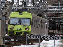 Autoverlad Loetschberg Bls Eisenbahn Goppenstein Wallis Schweiz