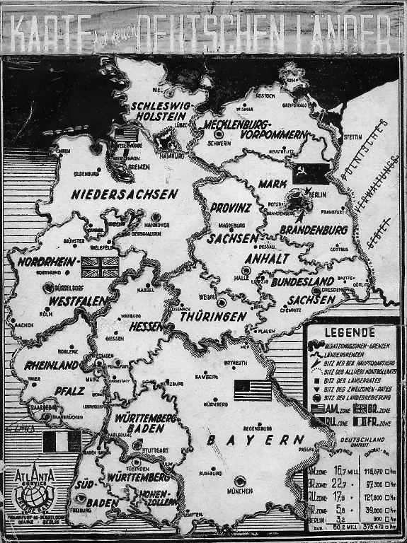 Deutschland-wird-in-eine-britische-franzoesische-amerikanische-und-sovietische-Zone-eingeteilt-Aufnahmedatum-01-01-1945-31-12