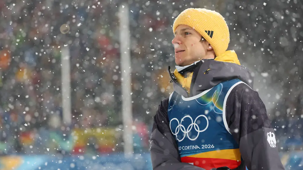 WELLINGER-Andreas-GER-FEBRUARY-16-2026-Ski-jumping-Skispringen-Ski-nordisch-Men-s-Super-Team-Final-Round-during-the-Milano-Cortina-2026-Olympic-Winter-games-Winterspiele-Spiele-Summer-games-at-Predazzo-Ski-Jumping-Stadium-in-Predazzo-Italy