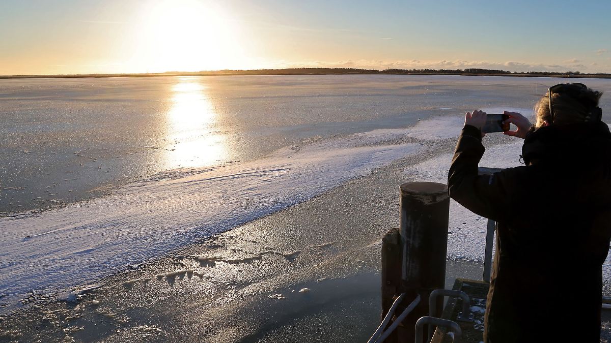 Schnee und K&auml;lte - dann strahlt die Sonne