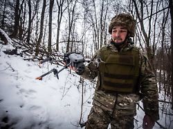 "Ein heimtückischer Feind": Mit Schmalz trotzen ukrainische Drohnenpiloten dem Eiswetter