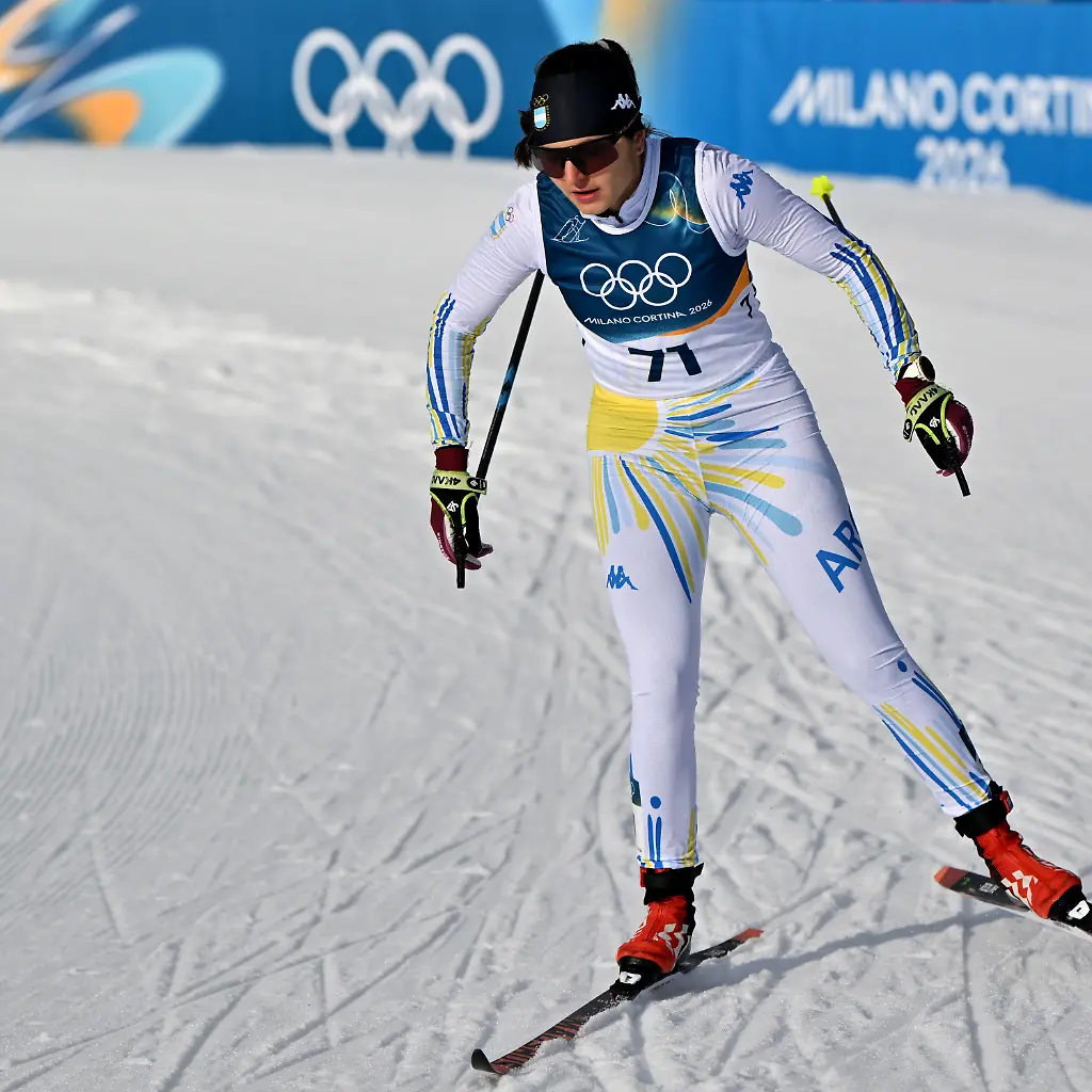 February-10-2026-Tesero-Italy-Tersero-Italy-February-10th-2026-Nahiara-Diaz-Gonzalez-of-Argentina-in-action-during-the-Cross-Country-Womens-Sprint-Classic-Qualification-competition-of-the-Olympic-Winter-Games-2026-in-Tesero-Italy