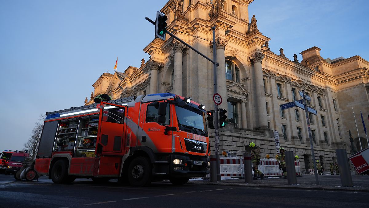 Gasmelder l&ouml;st im Reichstagsgeb&auml;ude Feuerwehreinsatz aus