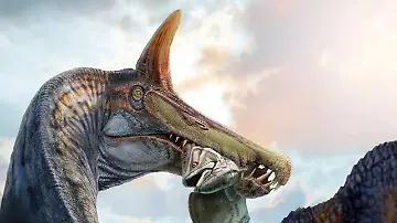 Spinosaurus-Knochen ragen aus Sahara-Sand