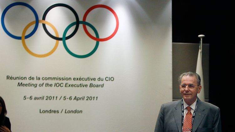 IOC-Präsident Jacques Rogge in London.