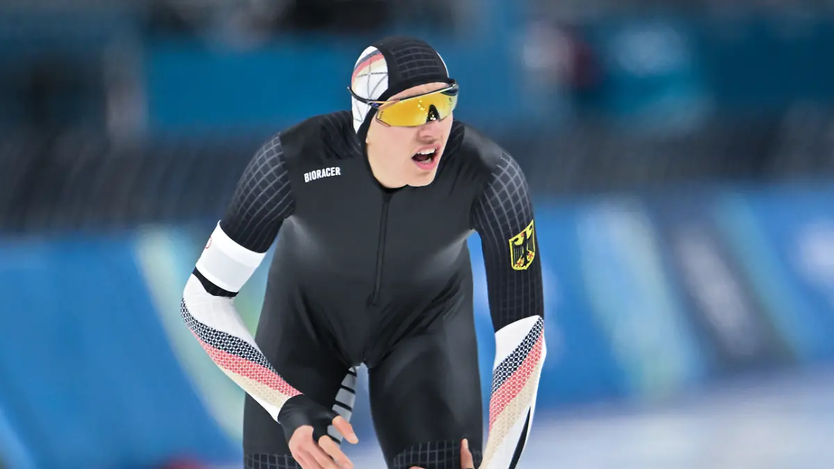 Olympia-Olympische-Winterspiele-Mailand-Cortina-2026-Eisschnelllauf-1000-m-Maenner-Finn-Sonnekalb-Deutschland-reagiert-nach-seinem-Lauf
