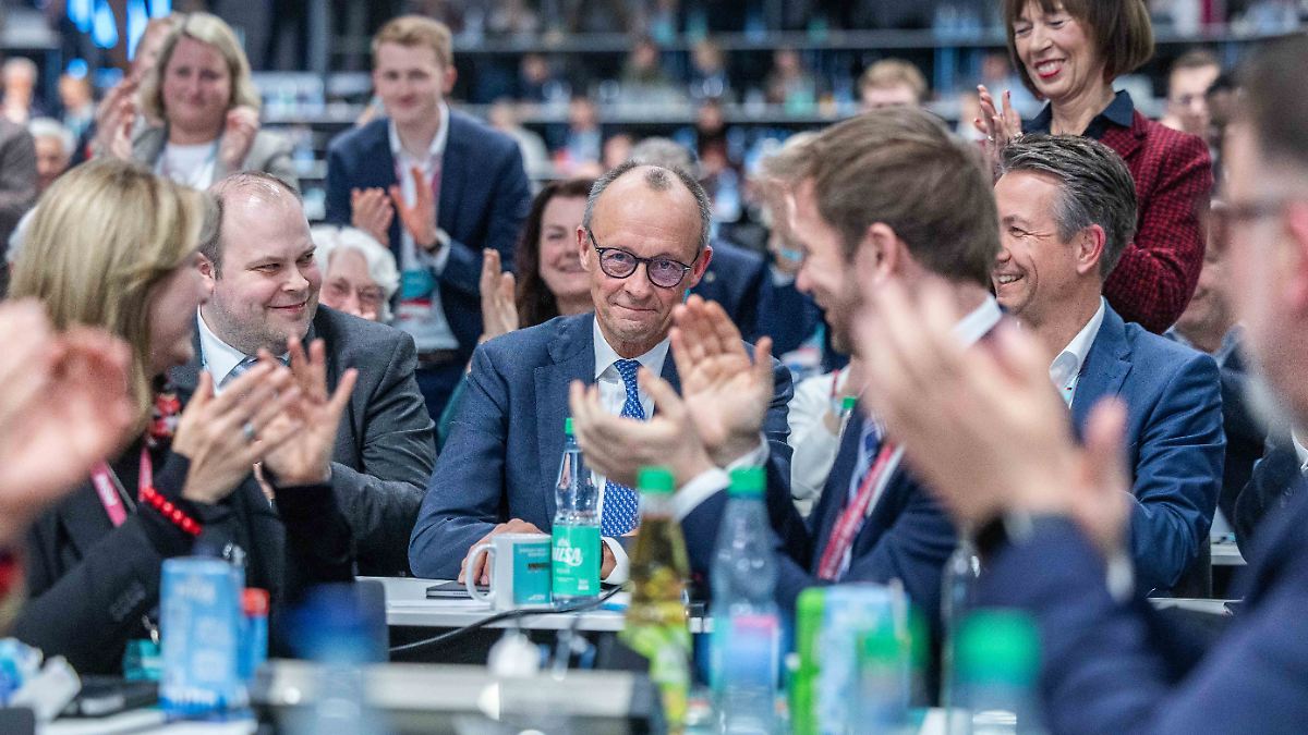 Friedrich Merz mit 91,2 Prozent als CDU-Chef wiedergewählt