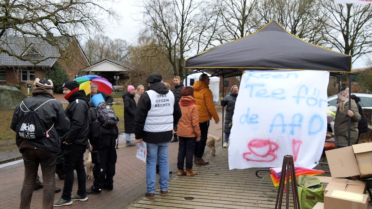 Demos vor Gründung des Landesverbandes der AfD-Jugend