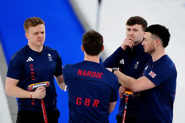 Milano-Cortina-2026-Winter-Olympics-Day-Fifteen-left-to-right-Great-Britain-s-Bobby-Lammie-Grant-Hardie-Bruce-Mouat-and-Hammy-McMillan-during-the-Men-s-Curling-gold-medal-game-against-Canada-at-the-Curling-Stadium-on-day-fourteen-of-the-Milano-Cortina-2026-Winter-Olympics-Italy-Picture-date-Saturday-February-21-2026-Photo-credit-should-read-Andrew-Milligan-PA-Wire-RESTRICTIONS-Use-subject-to-restrictions-Editorial-use-only-no-commercial-use-without-prior-consent-from-rights-holder