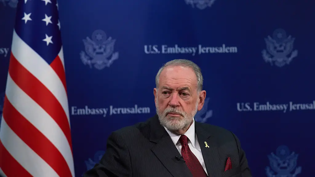 FILE-U-S-Ambassador-to-Israel-Mike-Huckabee-is-seen-during-an-interview-in-Jerusalem-Wednesday-Aug-20-2025