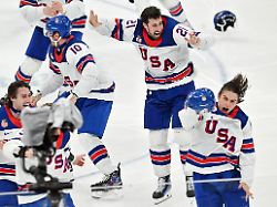 Kanada verliert in der Overtime: USA gewinnen dramatisches "Hass"-Duell um Eishockey-Gold