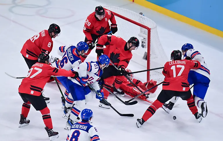 260222-MILAN-Feb-22-2026-Players-compete-during-the-ice-hockey-men-s-gold-medal-game-between-Canada-and-the-United-States-at-the-Milan-Cortina-2026-Olympic-Winter-Games-in-Milan-Italy-Feb-22-2026