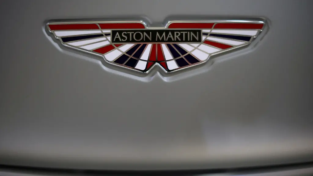 FILE-PHOTO-The-Aston-Martin-logo-is-seen-on-a-V12-Vantage-car-at-the-company-s-factory-in-Gaydon-Britain-March-16-2022-Picture-taken-March-16-2022