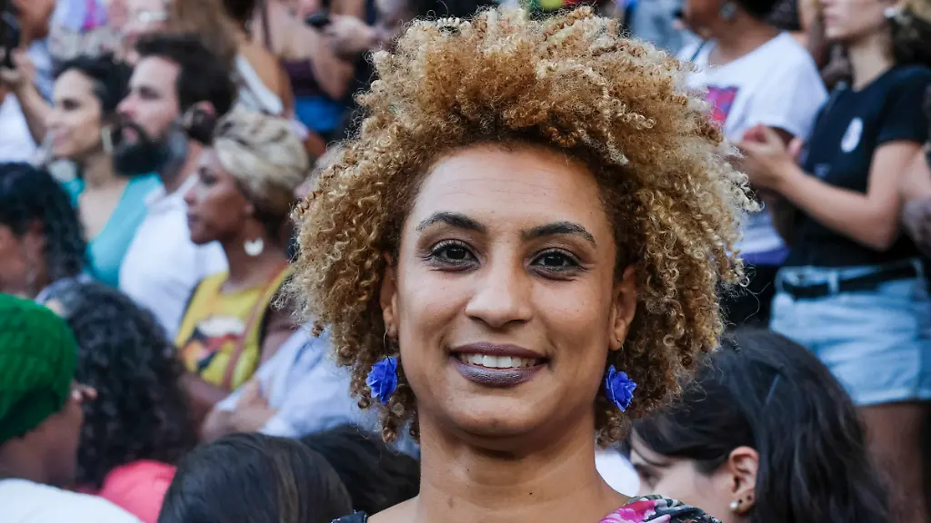 FILE-Councilwoman-Marielle-Franco-poses-for-a-photo-at-Cinelandia-square-in-Rio-de-Janeiro-Brazil-Jan-9-2018-Franco-was-shot-to-death-in-2018