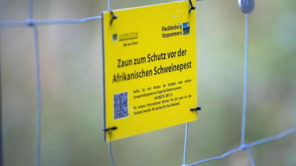 Ein-Schild-am-Zaun-zum-Schutz-vor-der-Afrikanischen-Schweinepest