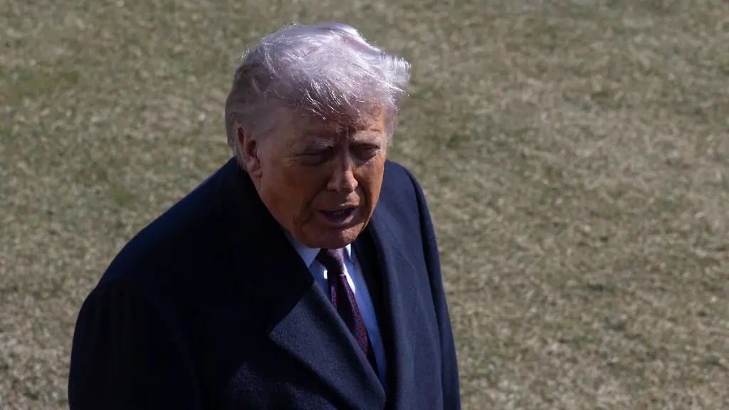 U-S-President-Donald-Trump-speaks-to-members-of-the-media-before-boarding-Marine-One-on-the-South-Lawn-of-the-White-House-on-February-27-2026-in-Washington-DC-Trump-is-traveling-to-Corpus-Christi-to-deliver-remarks-before-continuing-to-Florida-for-the-weekend-at-his-Mar-a-Lago-resort-in-Palm-Beach