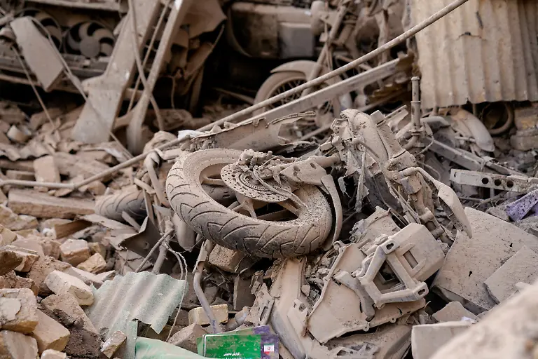 A-view-shows-the-aftermath-of-an-Israel-and-the-U-S-strike-on-a-building-in-Tehran-Iran-February-28-2026