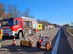 Baden-Württemberg: Tödlicher Crash auf der A5 bei Hemsbach
