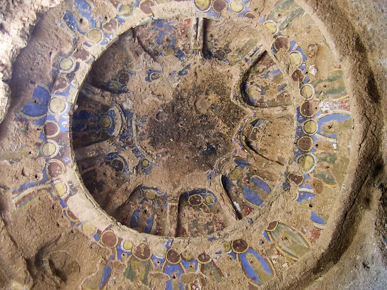 DIG-Geografie-Afghanistan-Landschaften-Tal-von-Bamiyan-Buddha-Statuen-von-Bamiyan-in-den-Felsen-gemeisselte-buddhistische-Hoehlentempel-neben-der-Nische-des-Kleinen-Buddha-Tempelgewoelbe-6