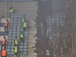 Sponsoren denken an Konsequenzen: Randale bei Dresden-Spiel: 1. FC Magdeburg mit Blocksperre belegt