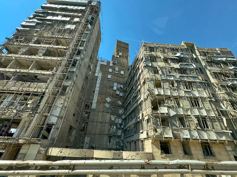 A-view-of-the-damaged-facade-of-Gandi-Hospital-in-Tehran-on-March-5-2026-after-it-was-hit-on-March-1-when-a-projectile-struck-a-state-TV-communications-tower-and-nearby-buildings-during-the-ongoing-joint-U-S-Israeli-campaign-on-the-capital-following-U-S-and-Israeli-strikes-on-Iran-on-February-28-that-killed-Irans-supreme-leader-and-top-military-leaders-and-prompted-retaliatory-strikes-on-Israel-and-across-the-region