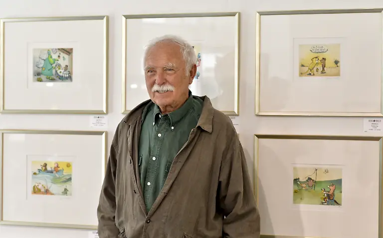 ABD0131-20160602-WIEN-OeSTERREICH-Zeichner-und-Kinderbuchautor-Janosch-am-Donnerstag-2-Juni-2016-im-Rahmen-einer-Ausstellungseroeffnung-in-Wien